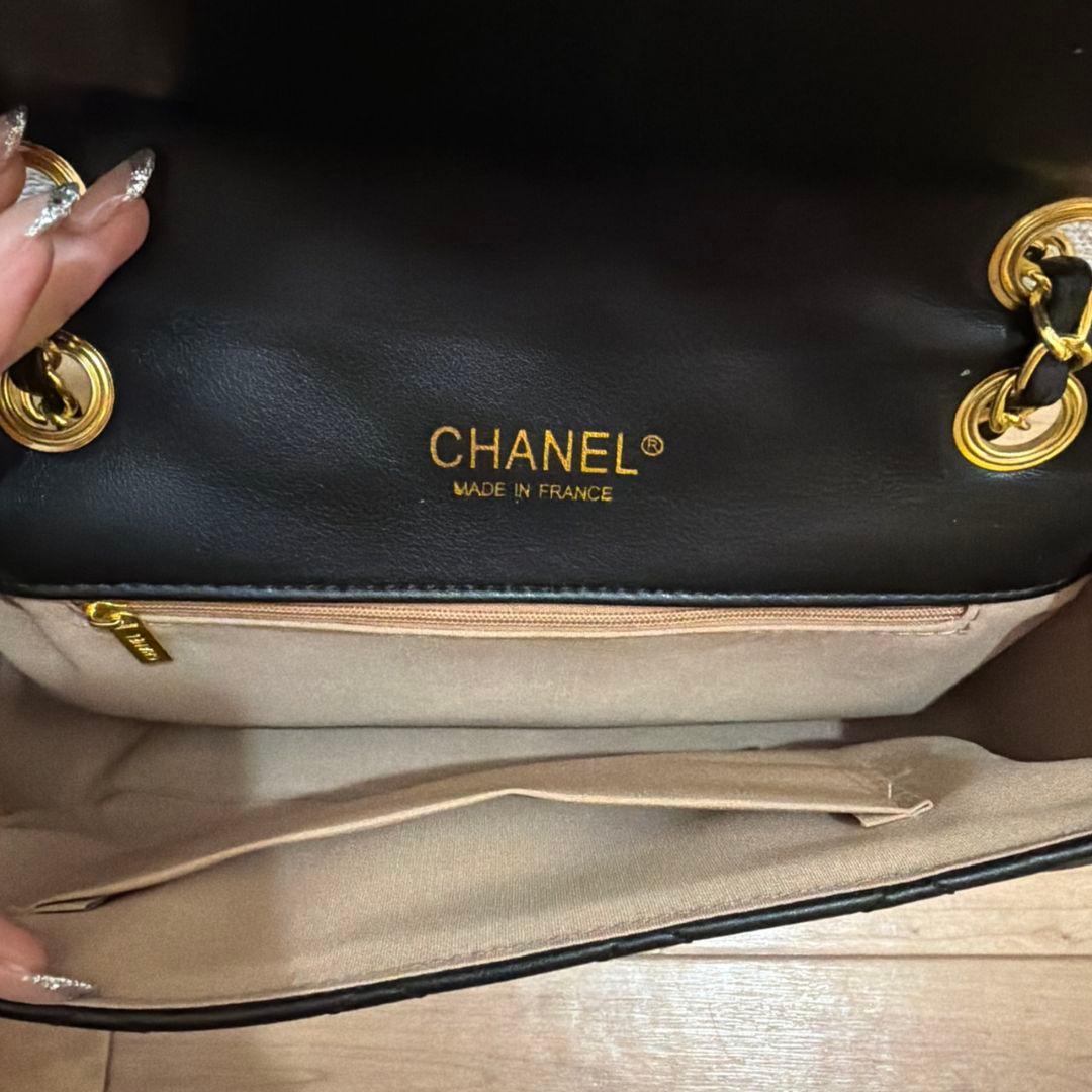 CHANELノベルティー ブラック キルティングショルダーバッグ