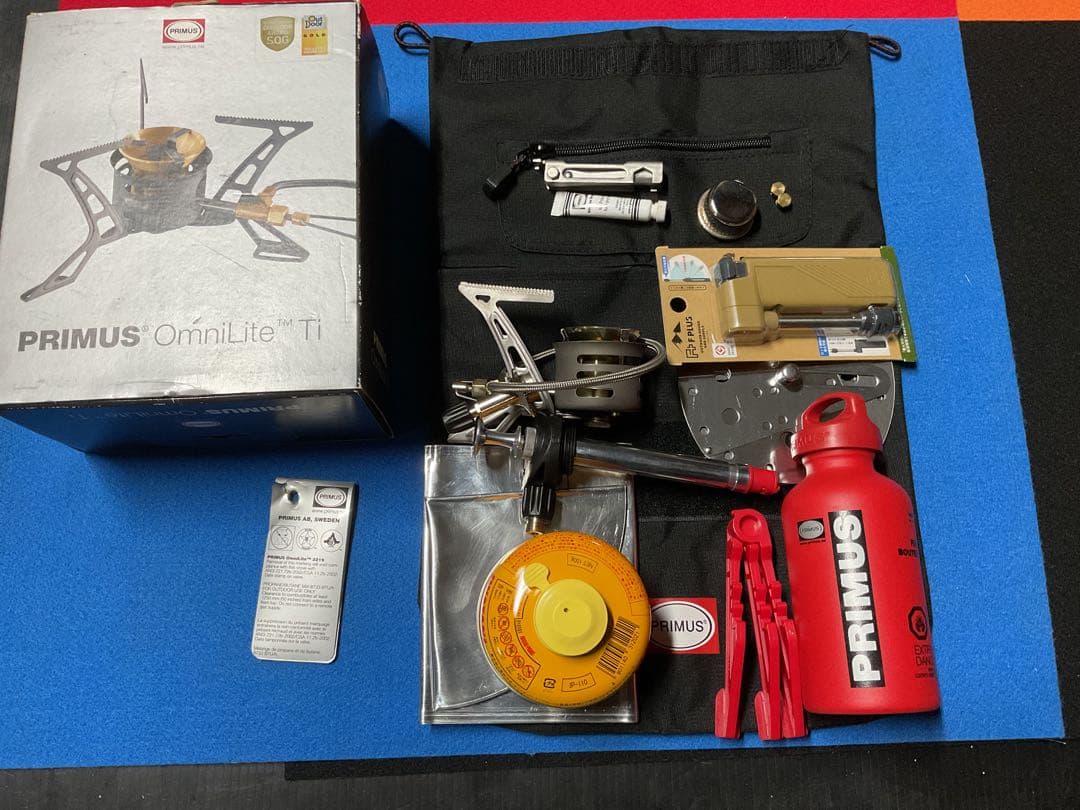 PRIMUS OMNI ライトTI 動作良好超美品・サイレンサーor付属品多数付