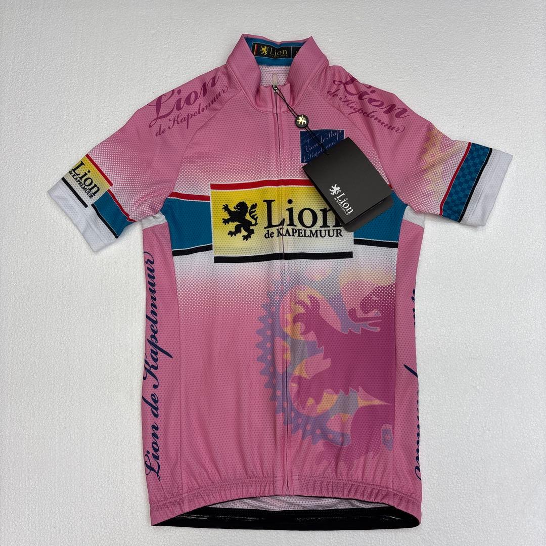 【新品】Lion de Kapelmuur ピンク サイクルジャージ M