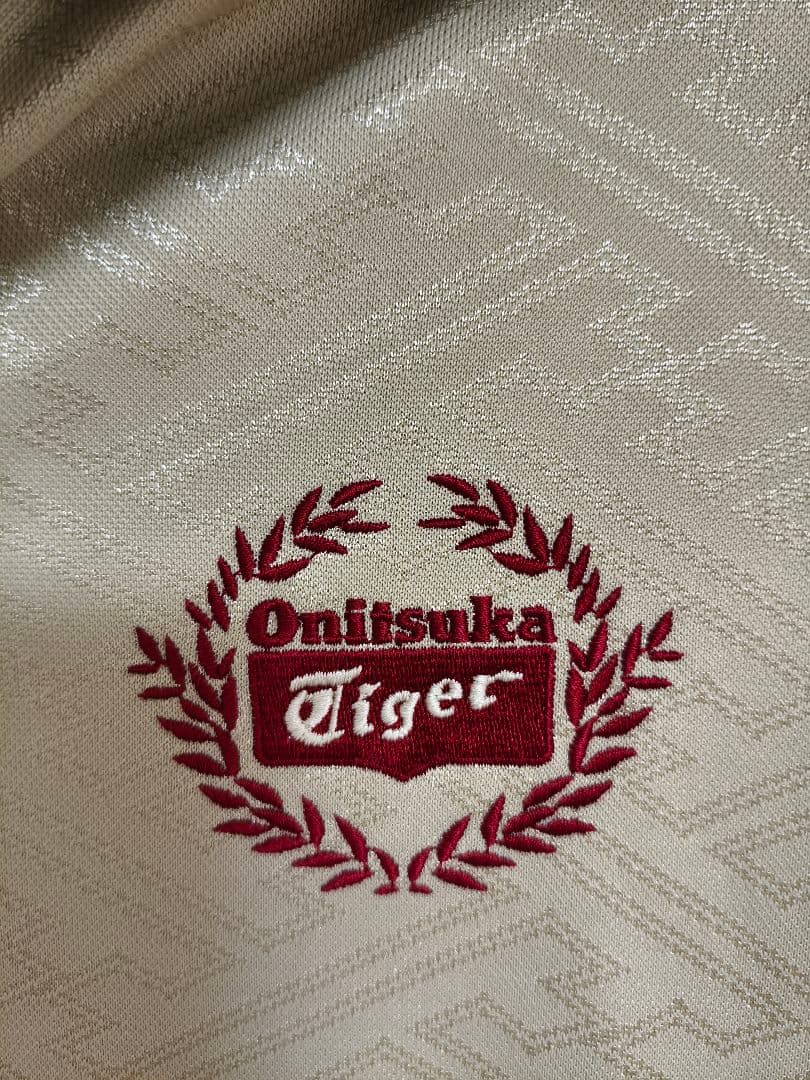 Onitsuka Tiger ジップアップジャージ ベージュ×ゴールド