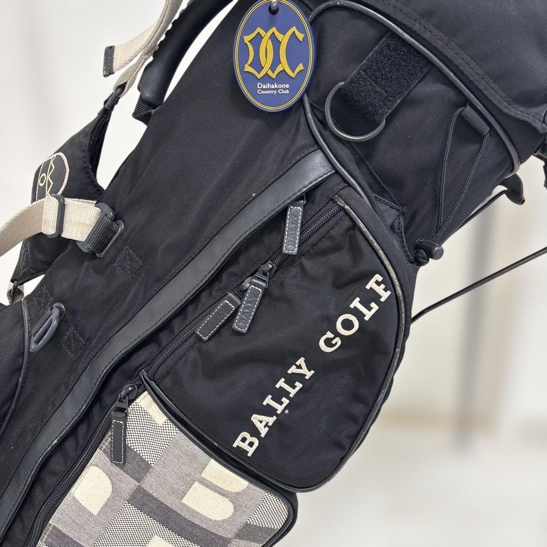BALLY GOLF 8.5型スリム スタンドキャディバッグ ブラック/グレー