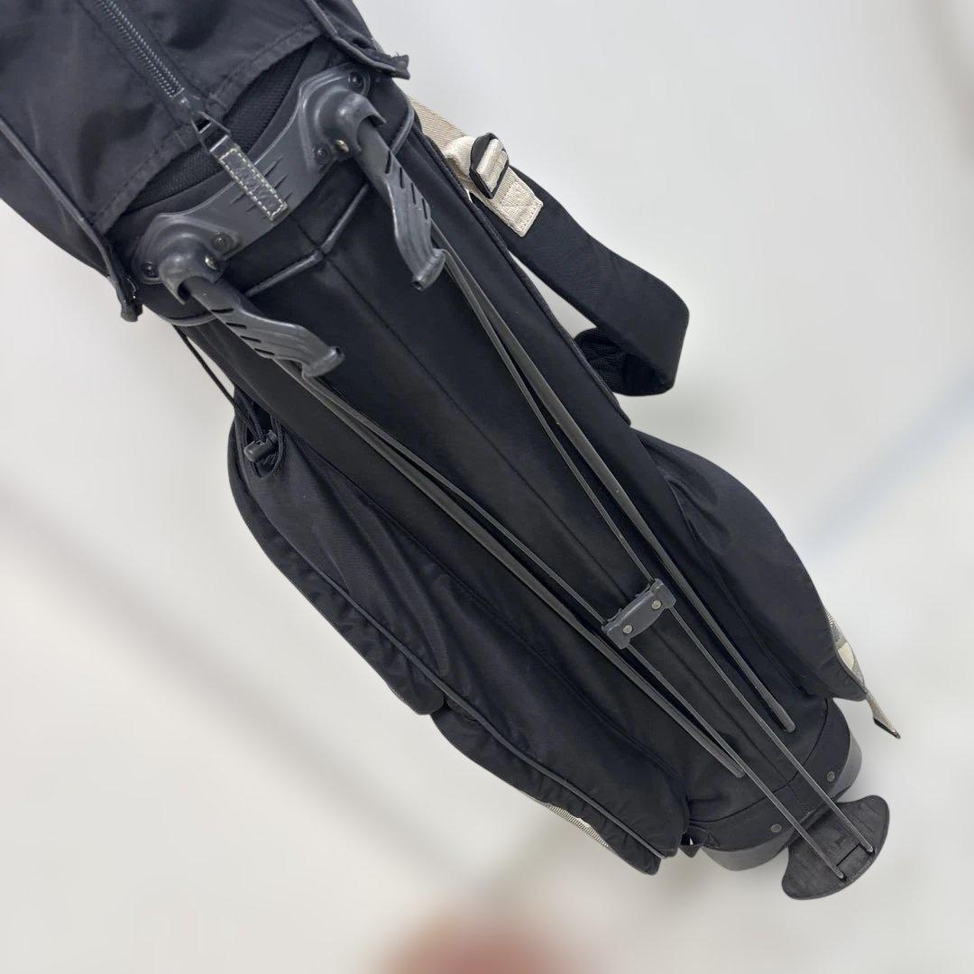 BALLY GOLF 8.5型スリム スタンドキャディバッグ ブラック/グレー