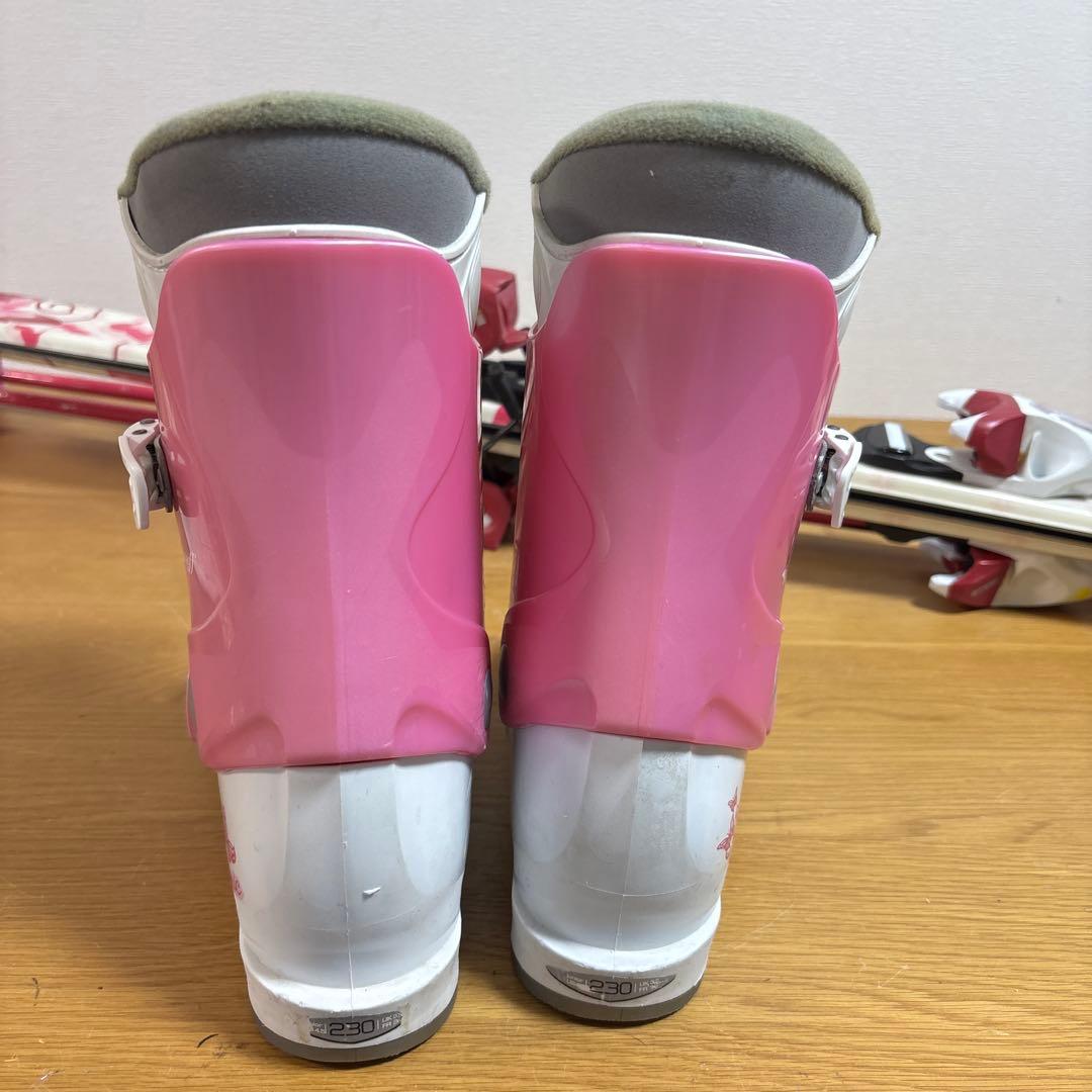 ジュニアストック付スキーセット　KAZAMA 130cm ATOMIC23cm