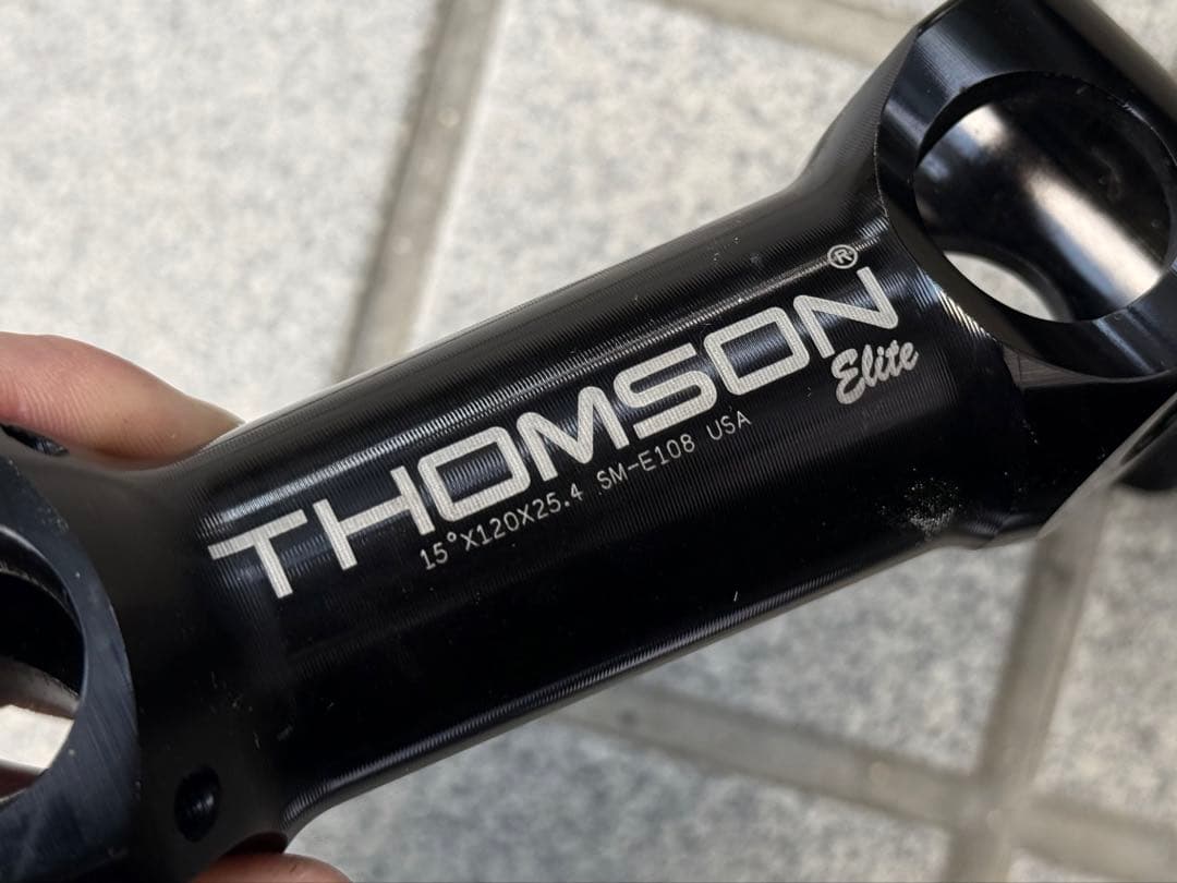 thomson 25.4 120mm 15° ステム