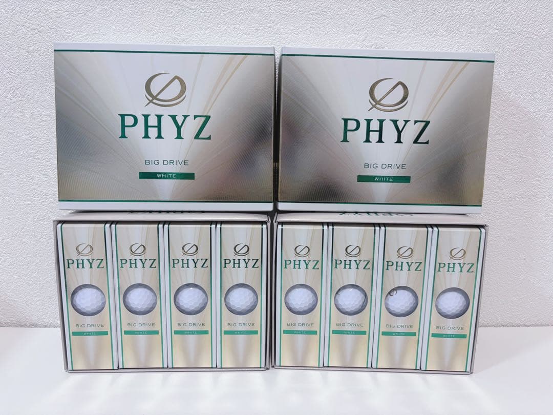 BRIDGESTONE 「PHYZ」 BIG DRIVE ホワイト 12個入×2