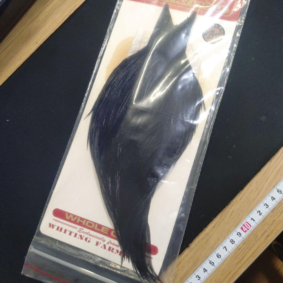 ルアー・フライ Whiting Bronze Rooster Cape Black
