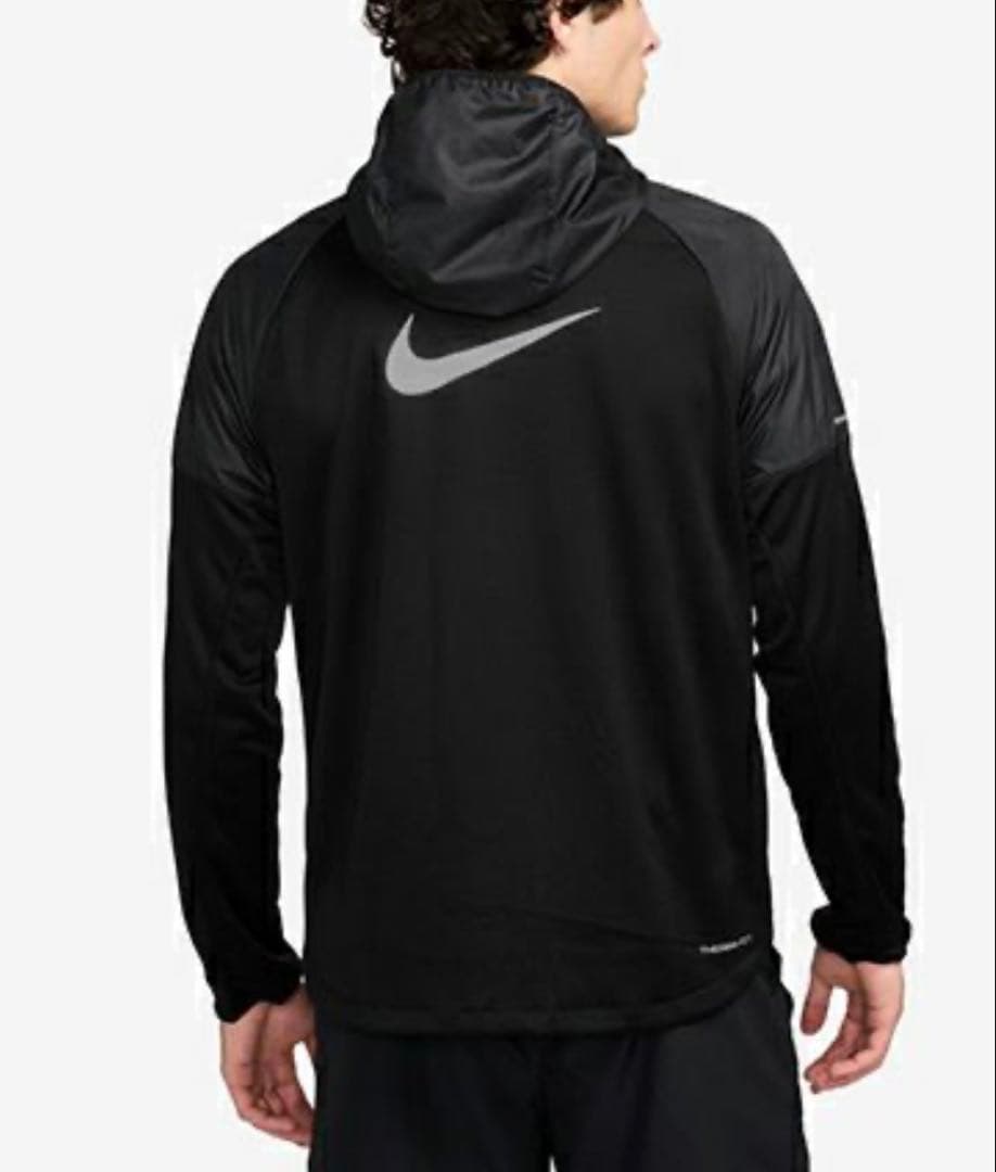 新品タグ付★NIKE★ナイキ★マイラーフーディランニングジャケット★Ｌ★ブラック