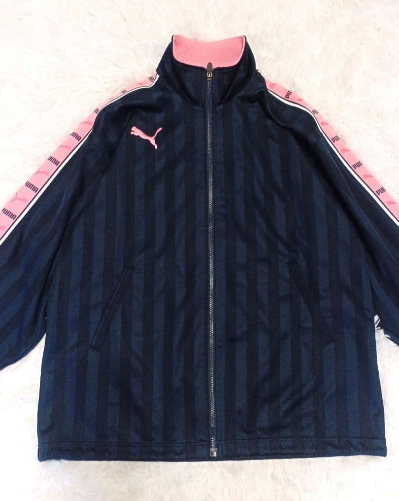 PUMA プージャジャージ セットアップ ネイビー ピンク SS