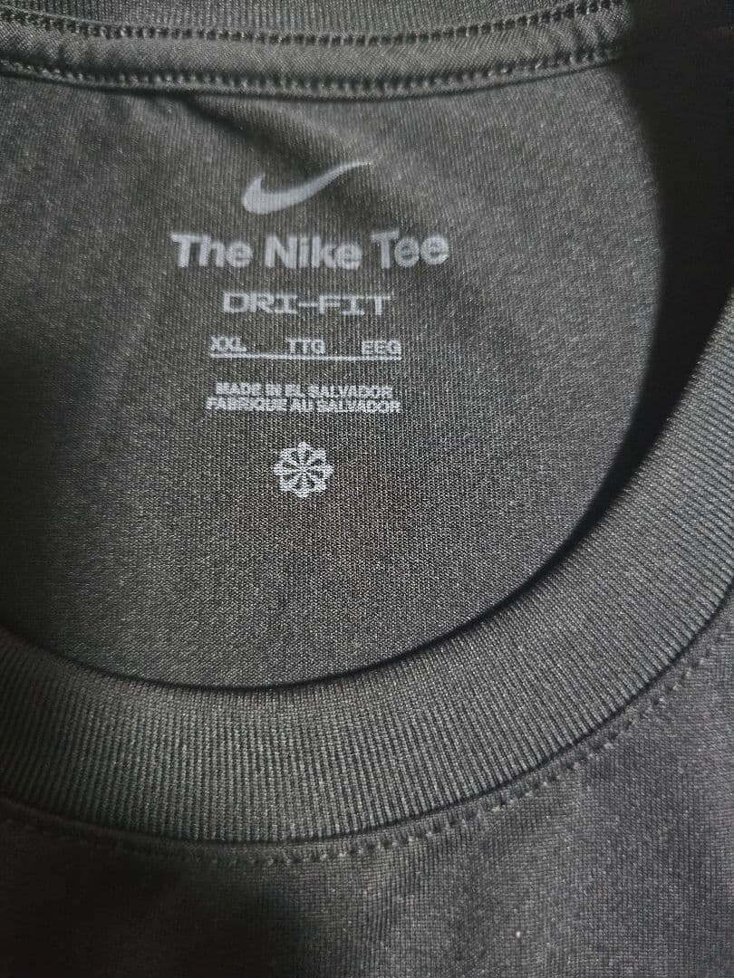 Nike Dri-FIT ブラック Tシャツ XXL