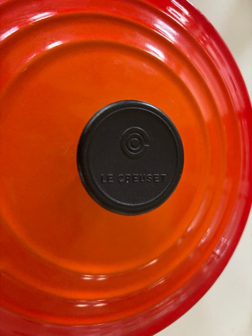 【最終お値下げ】LE CREUSET オレンジ ホーロー鍋 20cm