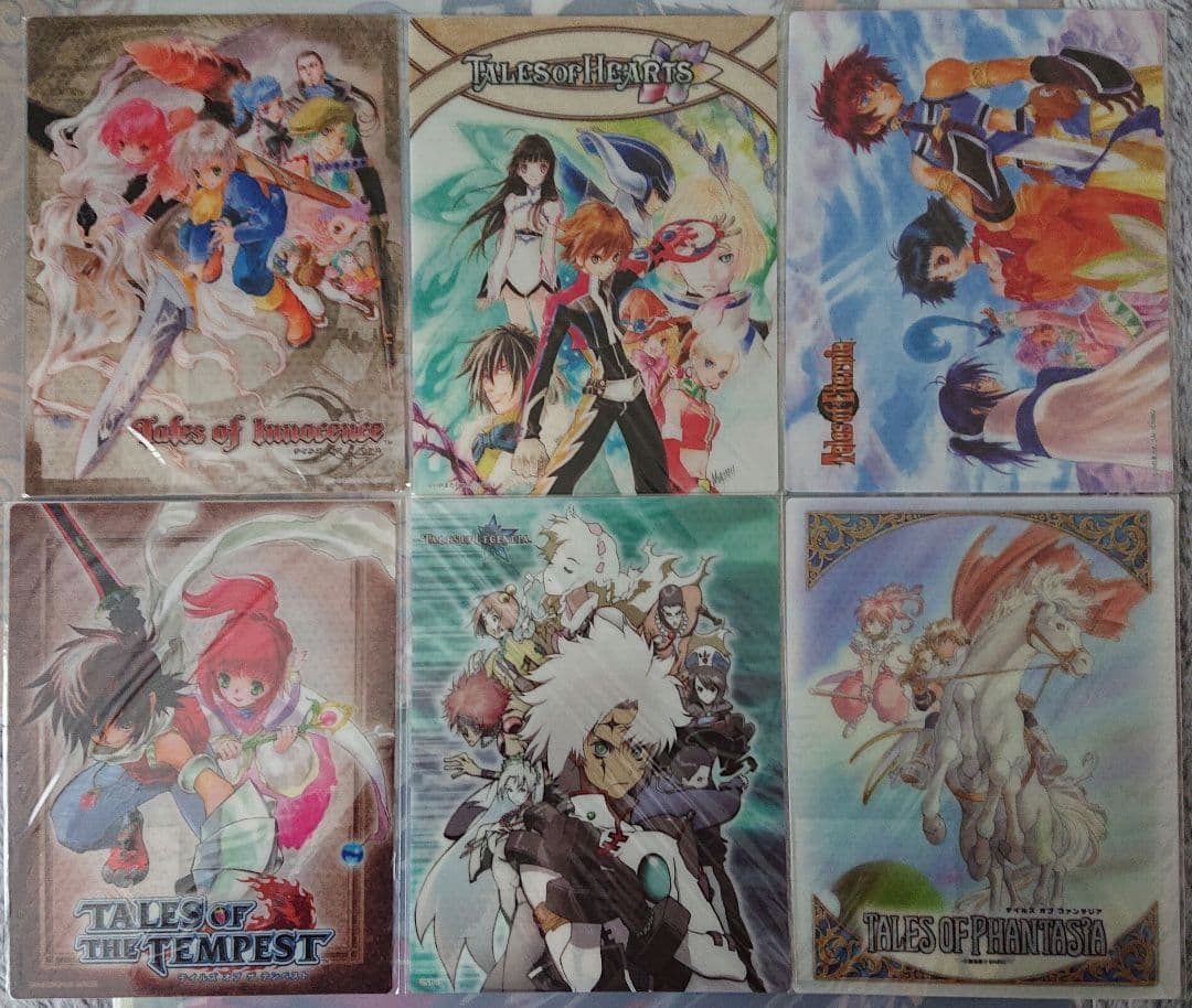 テイルズオブシリーズ シールマウスパッド12枚&ミニタオル4枚セット