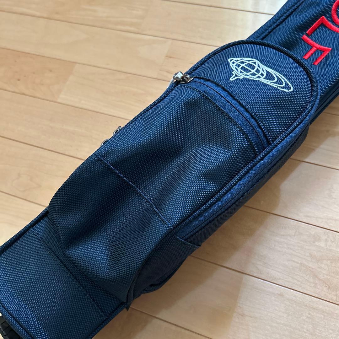 BEAMS GOLF スタンドバッグ ネイビー レッドセルフスタンド