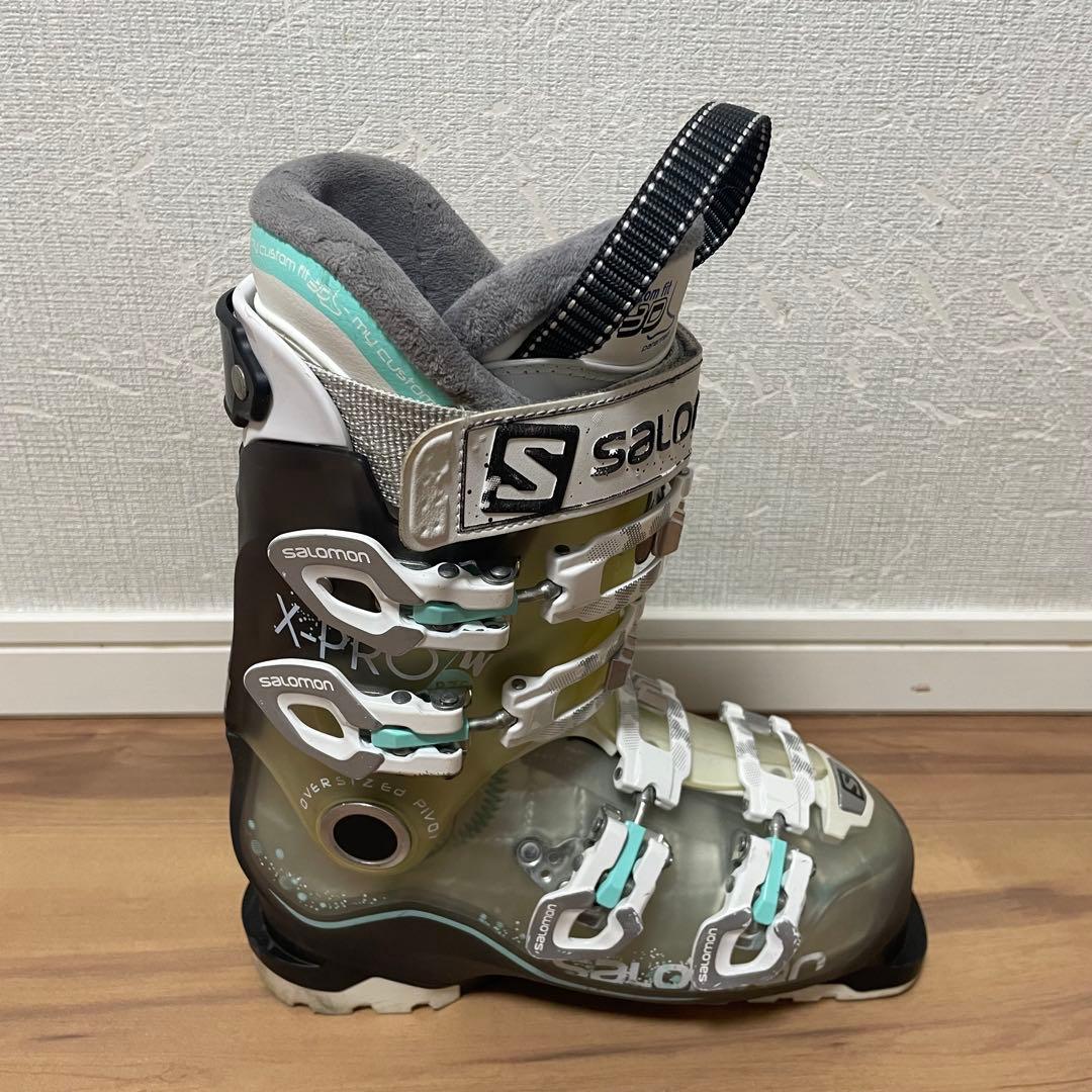 SALOMON145cm 23/23.5cm ストック100cmスキーセット