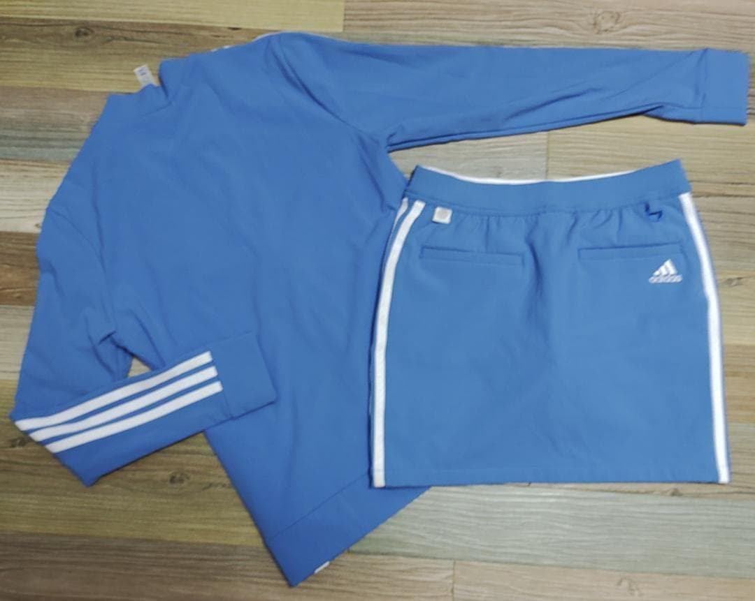 ⛳️アディダス♥️adidas GOLF ジャケット＆スカート 上下 青 M