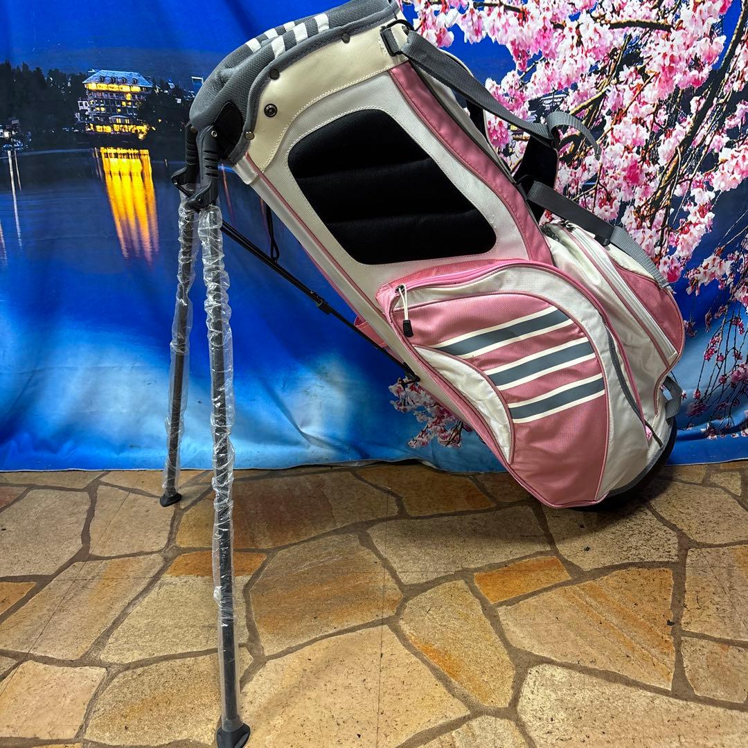 寶BV-1133 adidas アディダス スタンド式 キャディバッグ ピンク