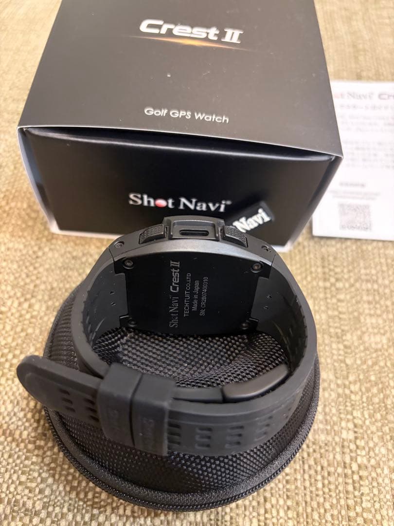 Shot Navi CrestⅡ Golf GPS Watch ブラック