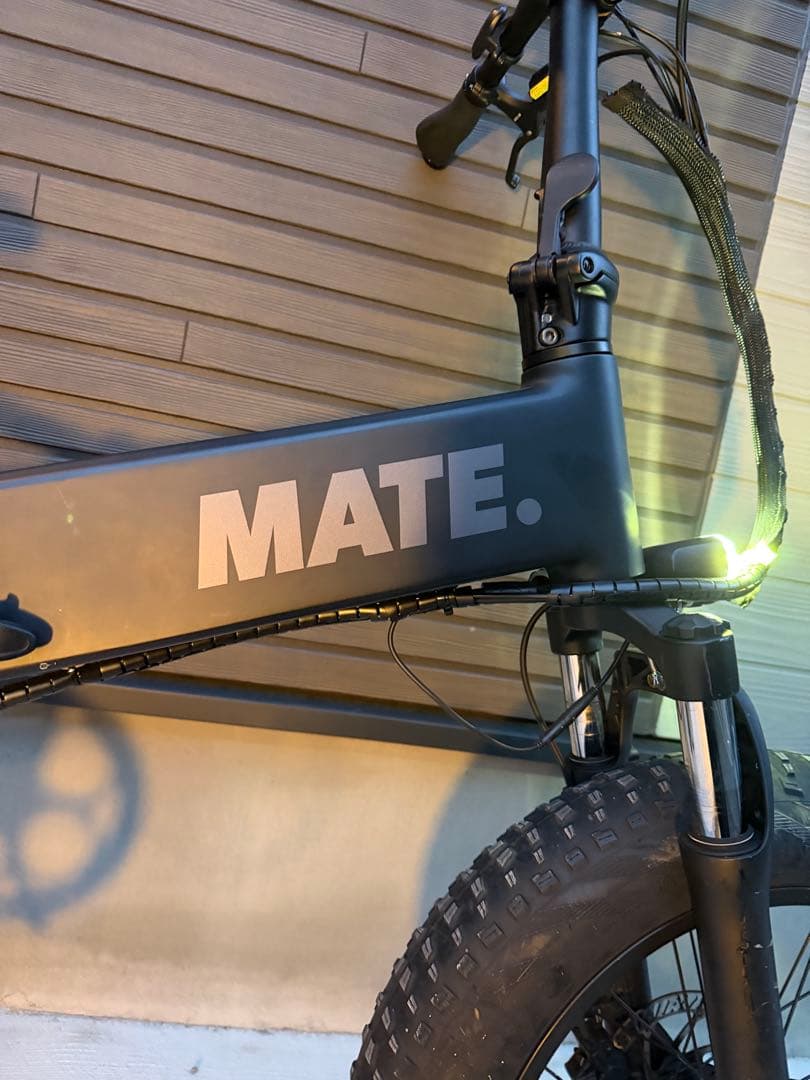 新ロゴMATE X メイトバイク電動アシスト自転車　ブラックMATE BIKE