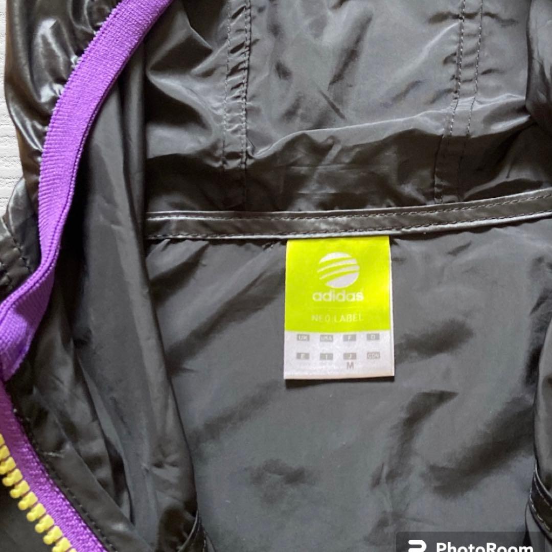 レディース　ウィンドブレーカー　上のみ　　Mサイズ　adidas  黒