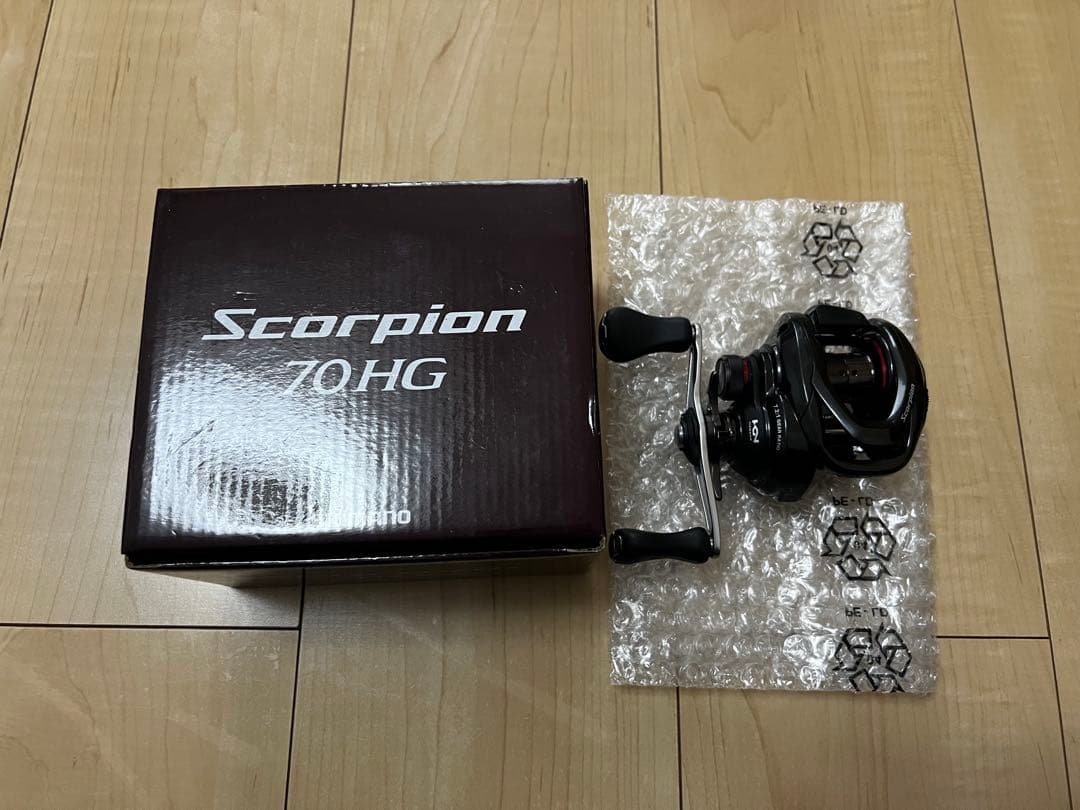 シマノ スコーピオン 70HG 美品 海水未使用 1回使用のみ ベイトリール