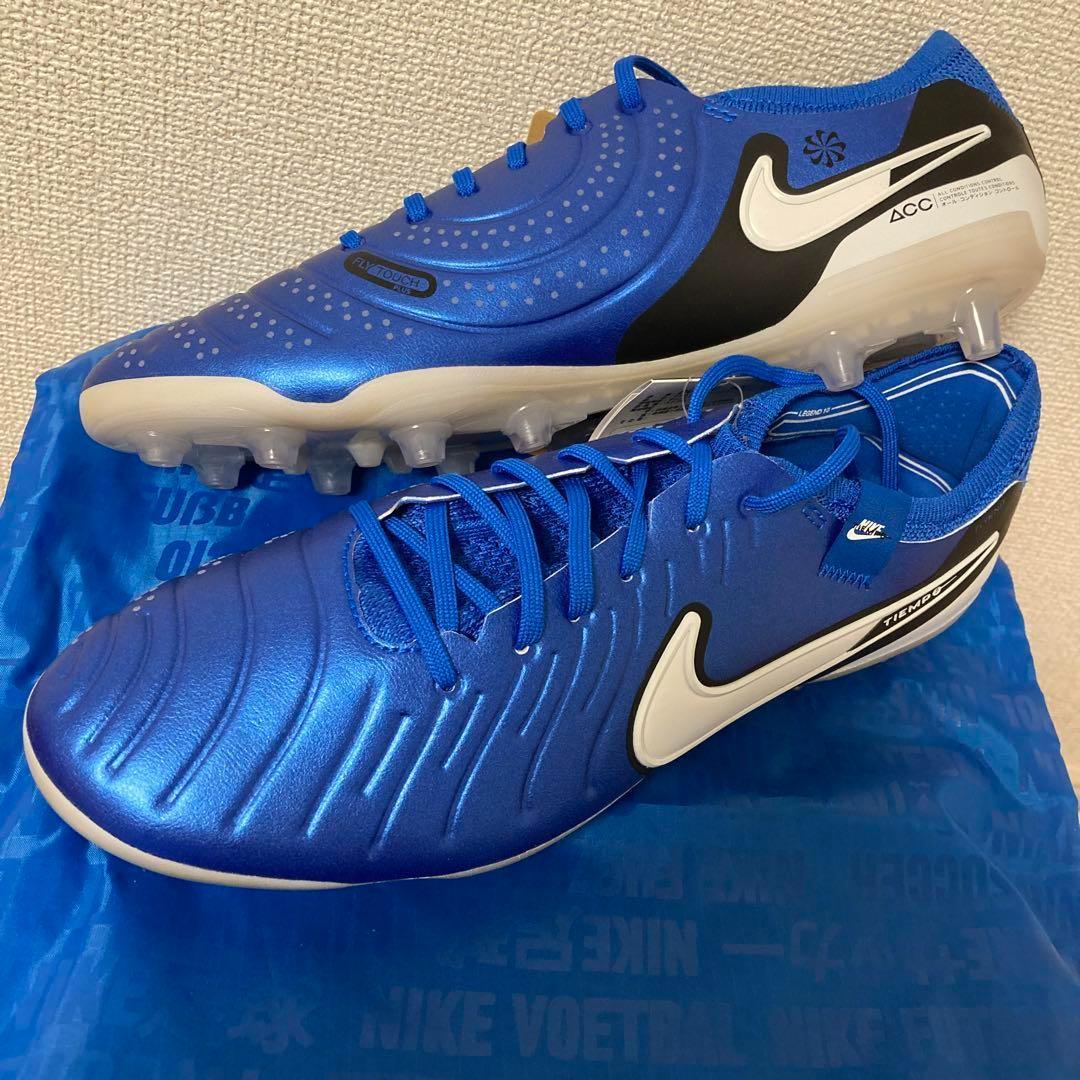 NIKE レジェンド10 エリート AG-PRO 人工芝　27.5cm 青 袋付