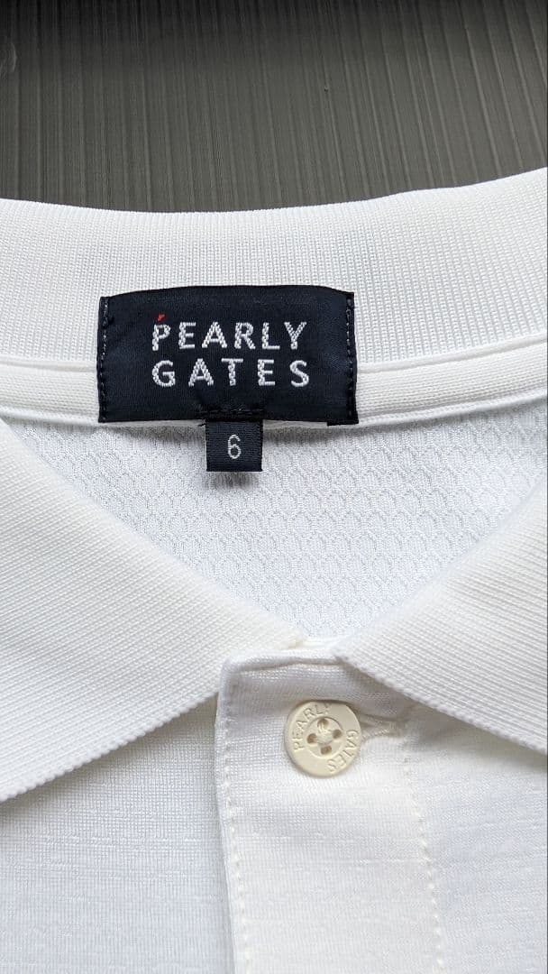 Kazu　PEARLY GATES ホワイト ポロシャツ