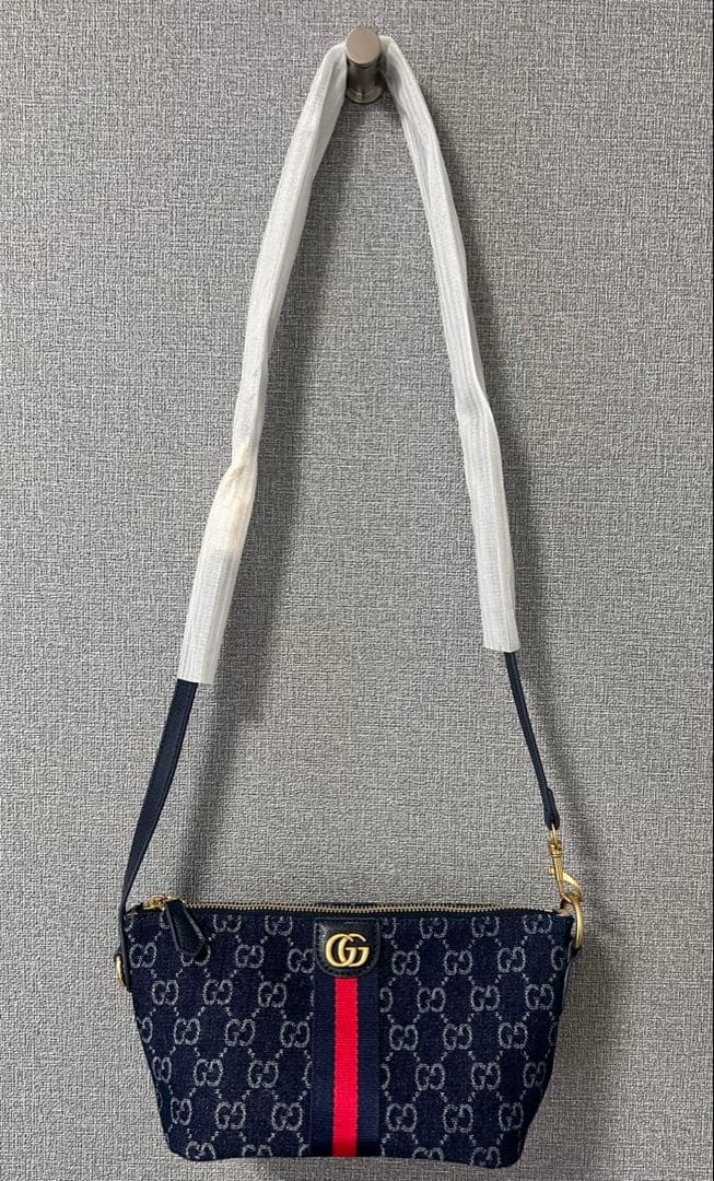 【週末割】GGロゴ入り　デニムショルダー&ポーチバッグ　ノベルティ