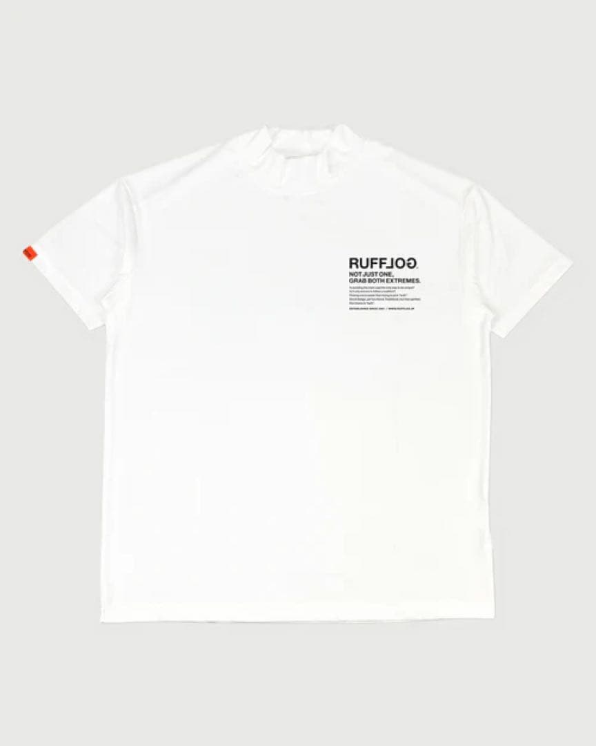 RUFFLOG MOCK NECK TEE サイズM ホワイト