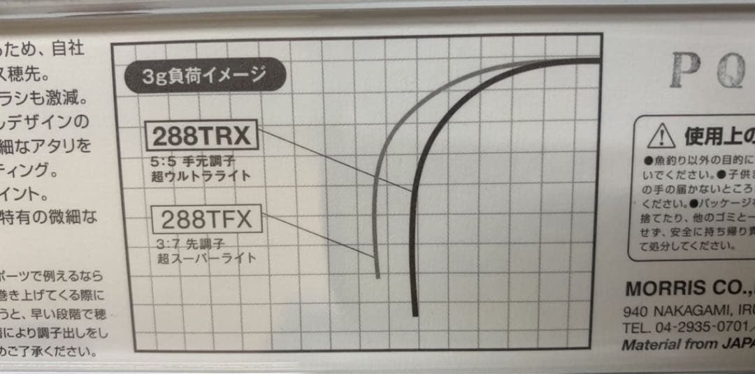 VARIVAS Tournament VAR-288TRX ワカサギ竿