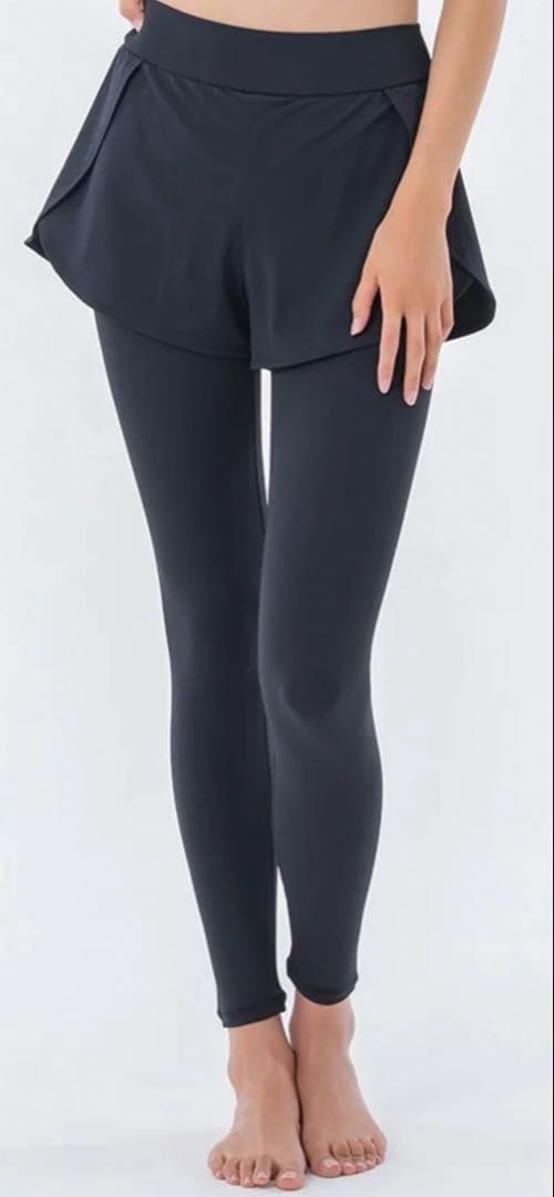 SUKALAショートパンツ付きベーシックレギンスLサイズ