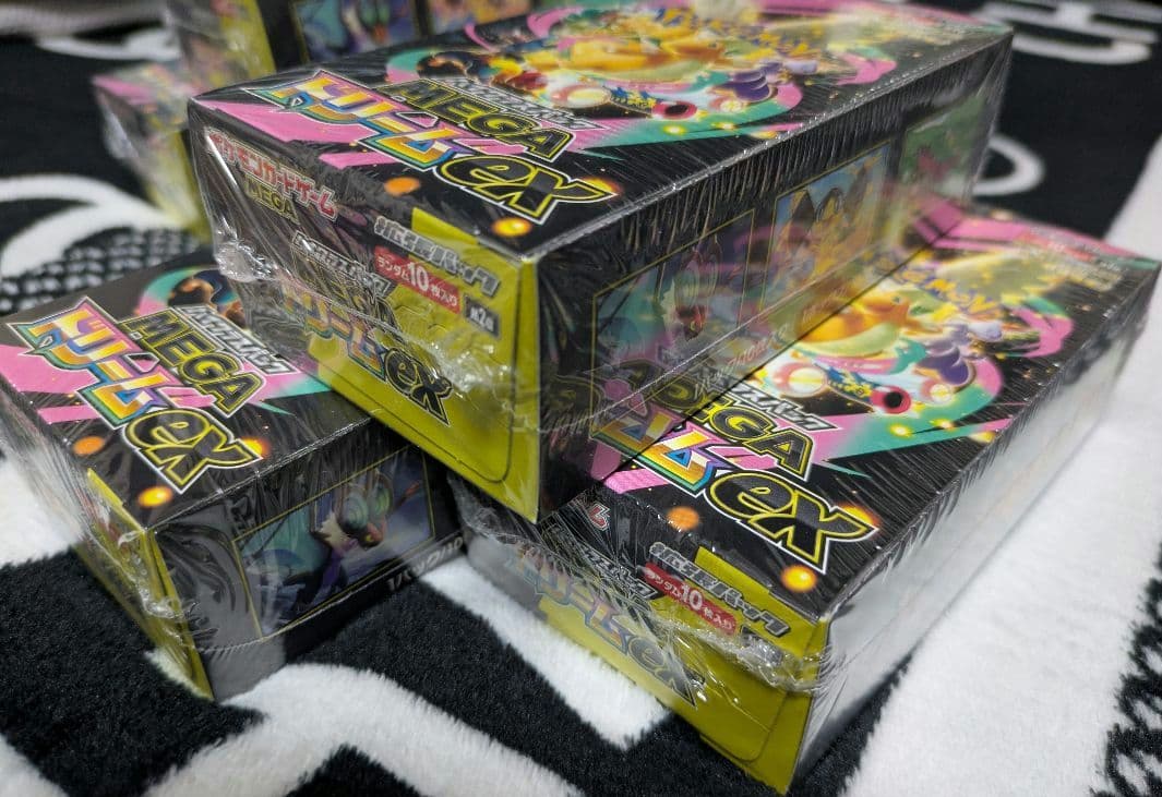 シュリンク付きポケモンカードゲーム MEGAドリームex 6box + 5パック