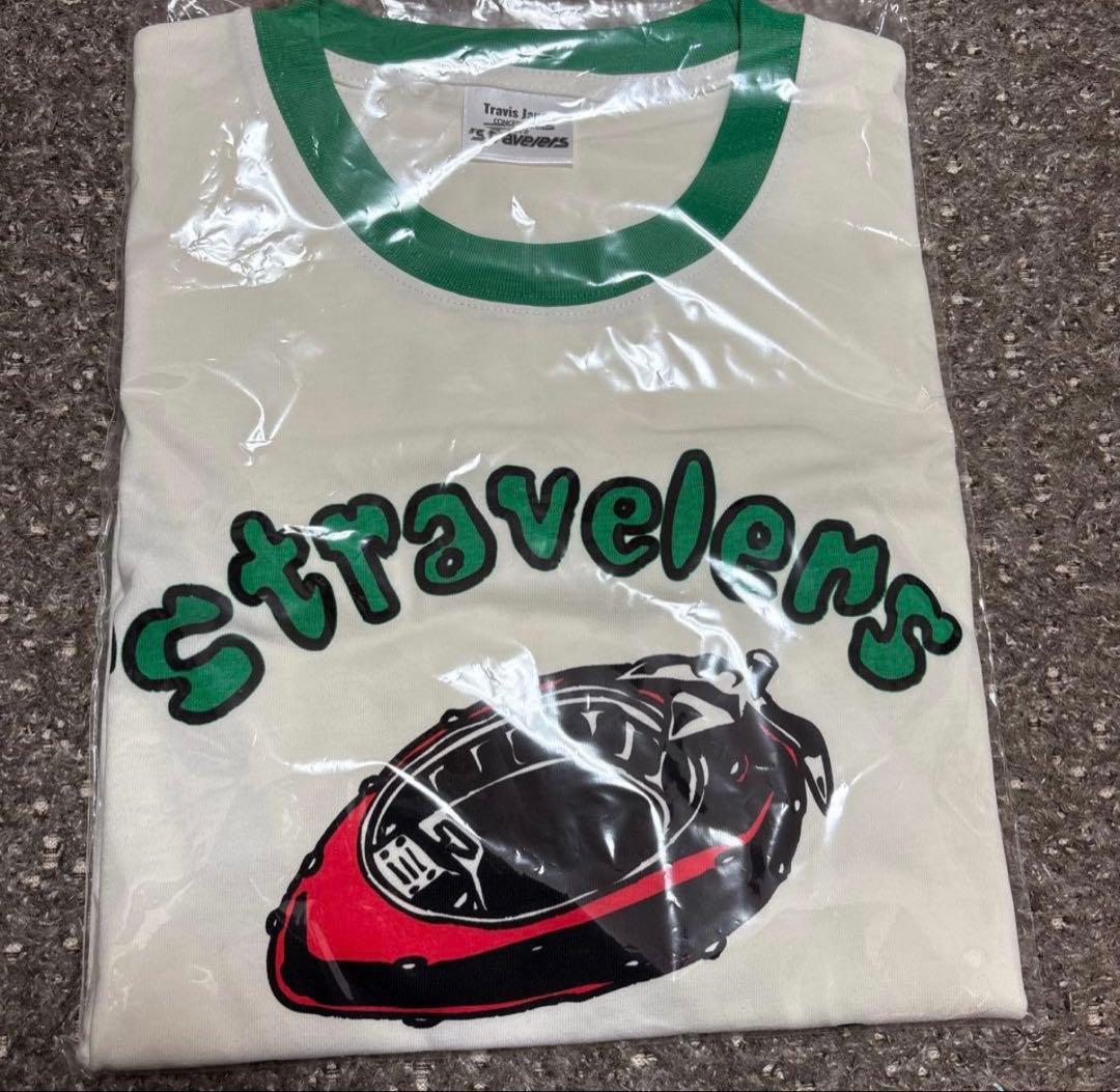 Travis Japan 's travelers ツアー リンガーTシャツ