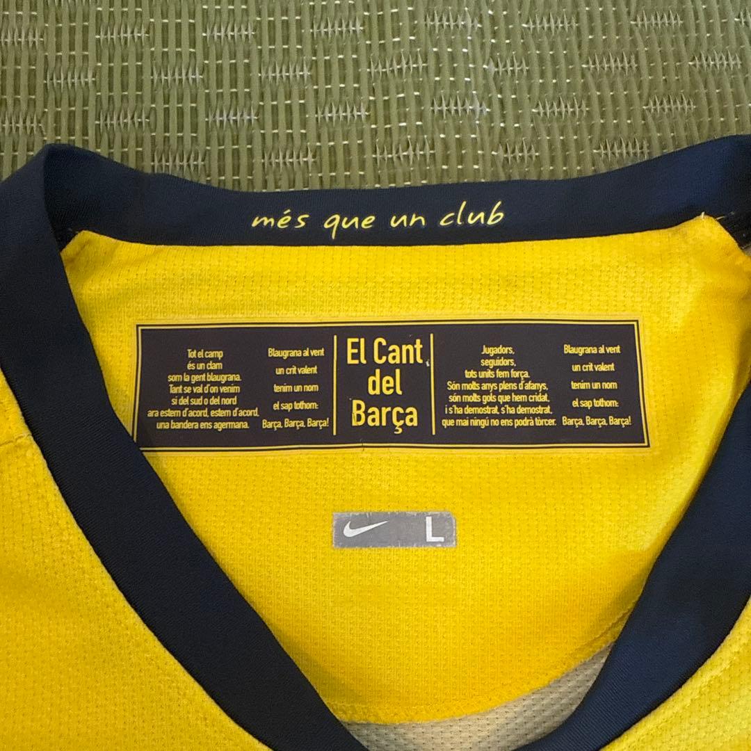 【美品】FCB バルセロナ　ユニセフ　サッカー　ナイキ　シャツ　イエロー　長袖