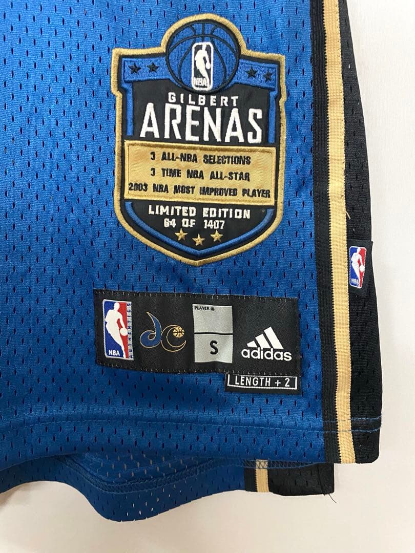 adidas NBA　ウィザーズ　アリナス　刺繍ロゴ　ゲームシャツ　ユニフォーム