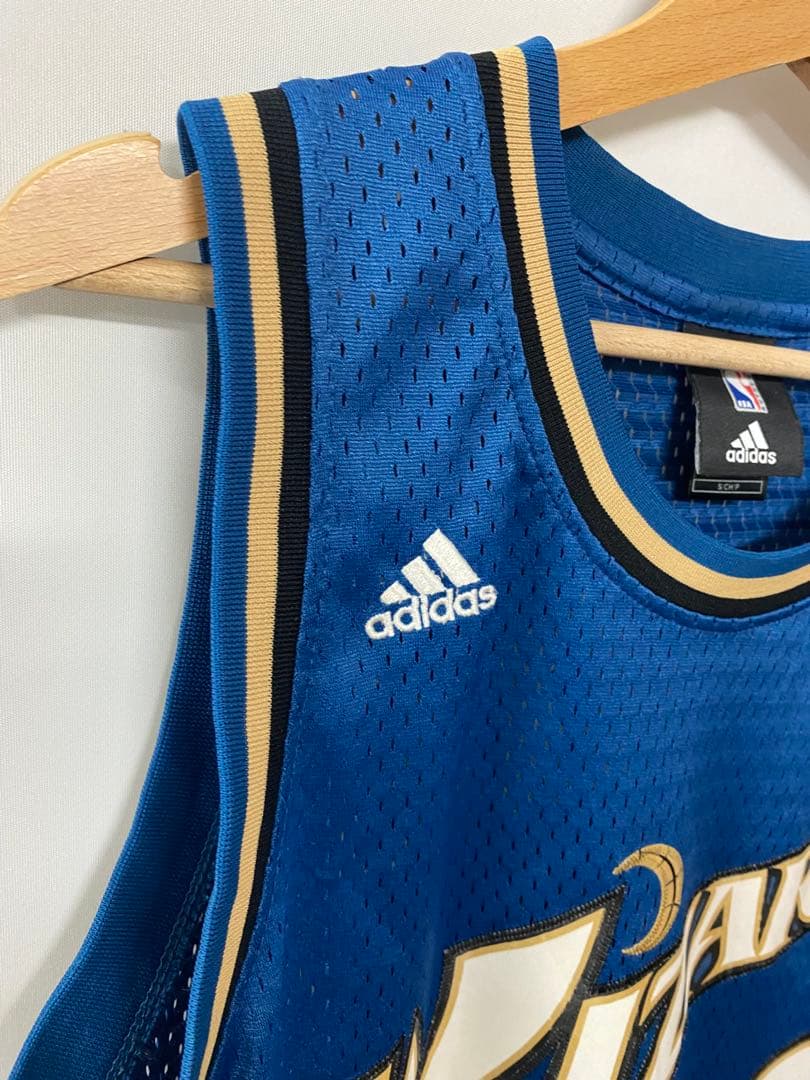 adidas NBA　ウィザーズ　アリナス　刺繍ロゴ　ゲームシャツ　ユニフォーム