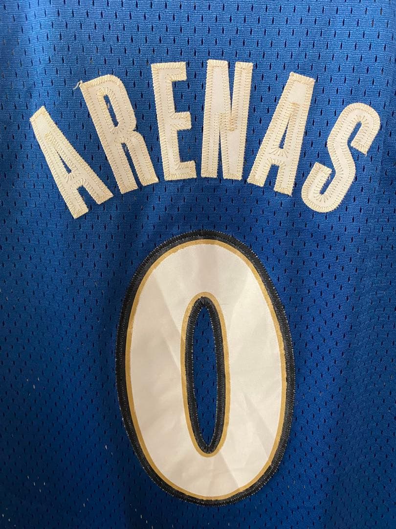 adidas NBA　ウィザーズ　アリナス　刺繍ロゴ　ゲームシャツ　ユニフォーム