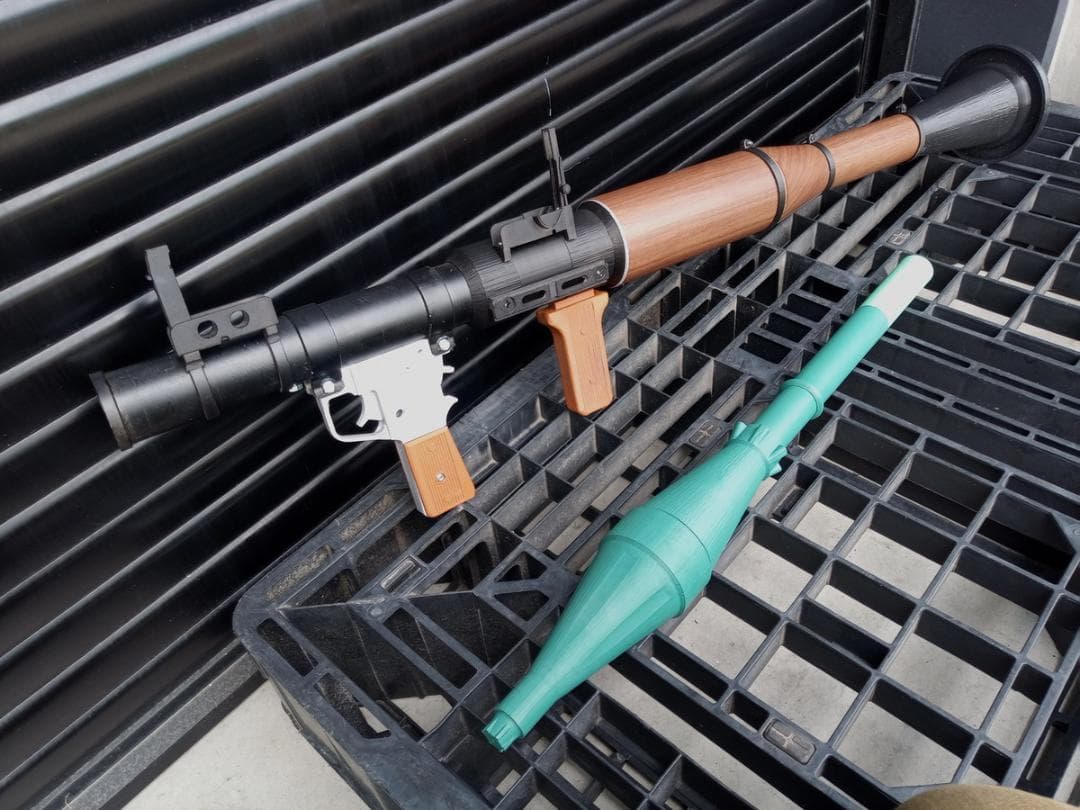 フルスクラッチ RPG-7 ロケットランチャー 3Dプリンター 成形 S
