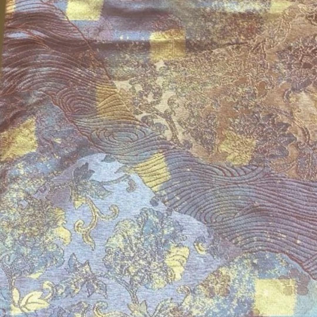 table runner 「更紗夢」　帯リメイク　正絹　西陣織