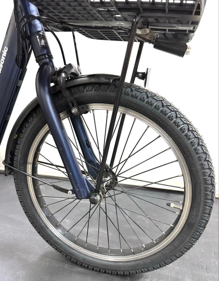 1年保証 送料無料　新型　パナソニック　ギュット　大容量　紺　電動アシスト自転車