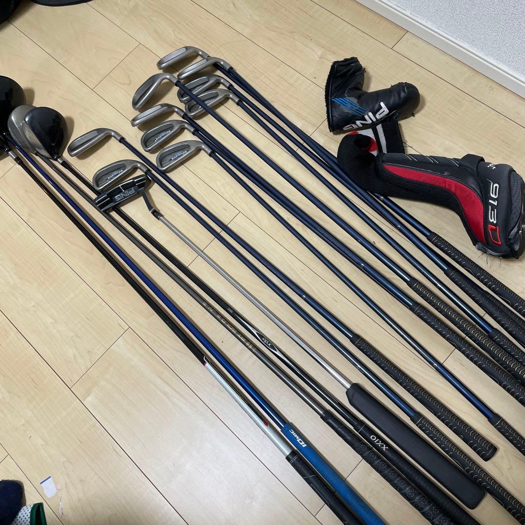 ゴルフクラブセット Callaway PING他15本 バッグ無し
