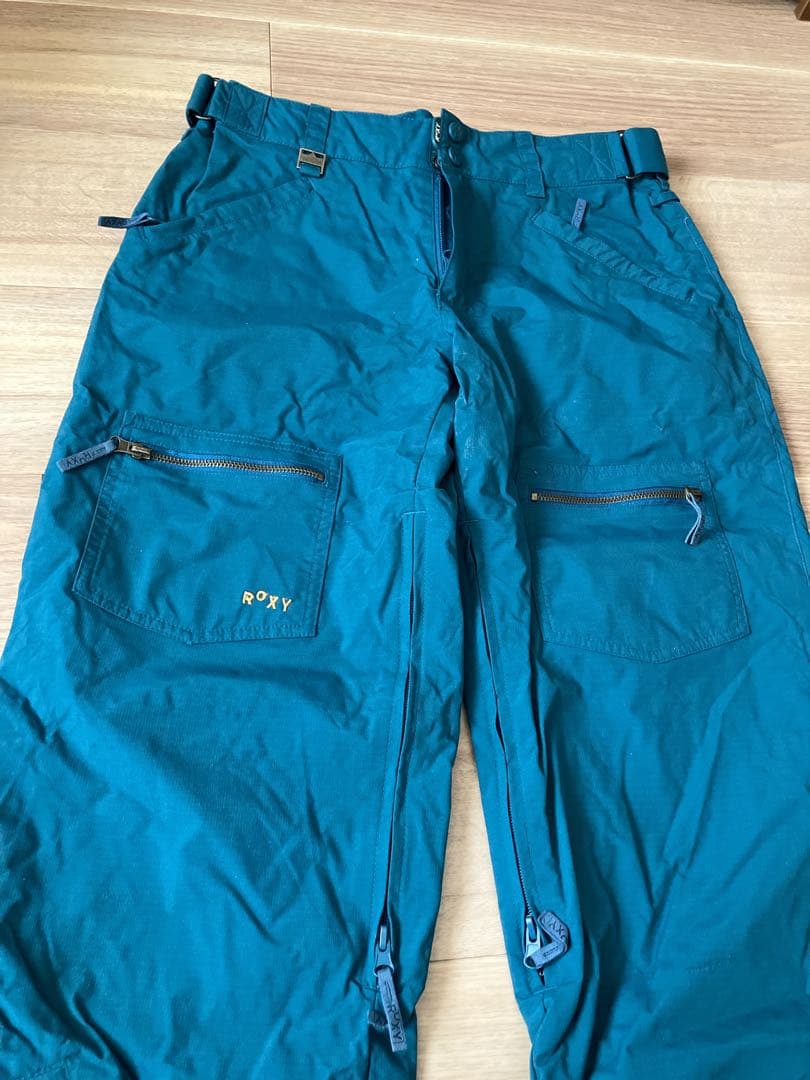 【備品】ROXY スノボウェア スノーパンツ グリーン 深緑