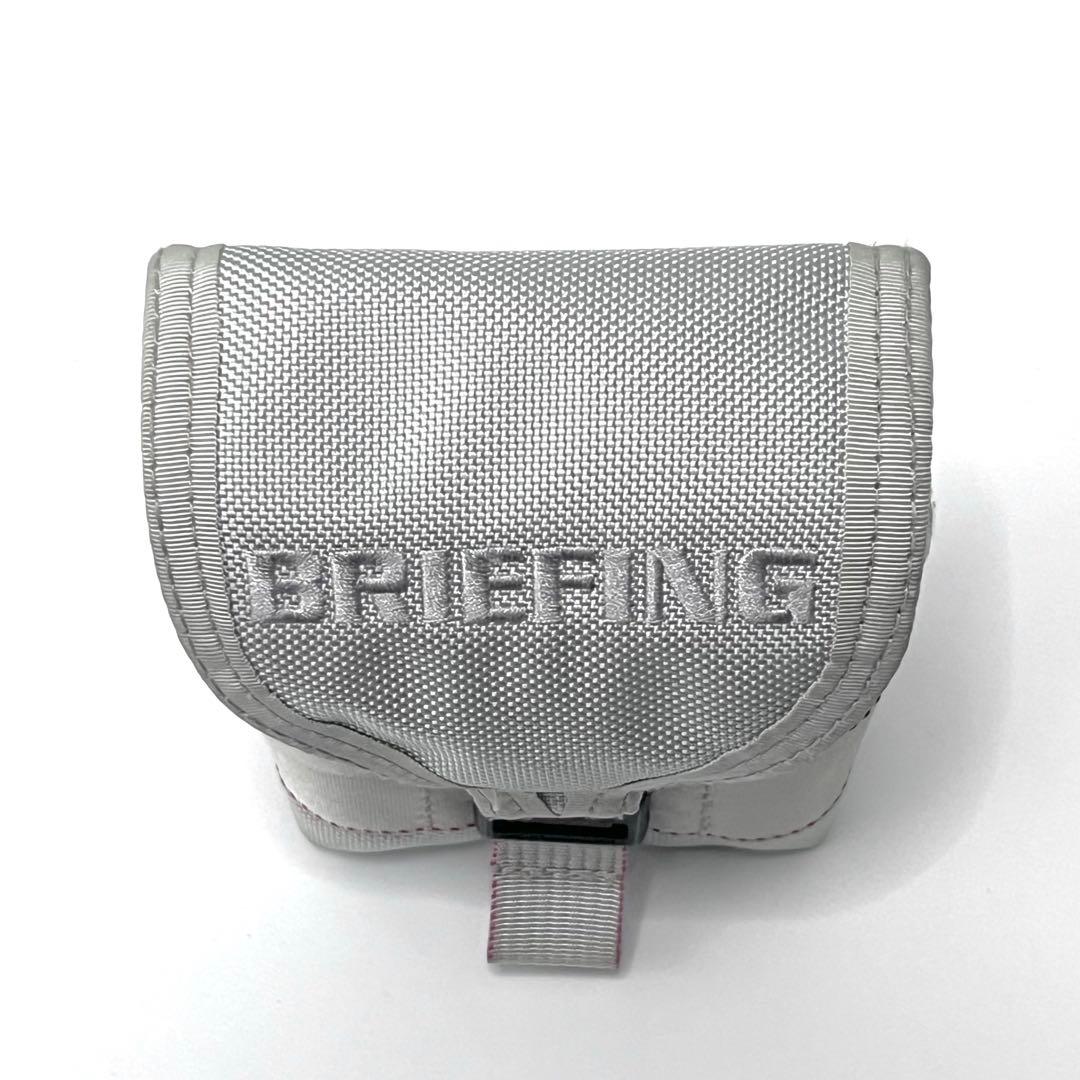 BRIEFING ライトグレー ナイロンポーチ　グレー