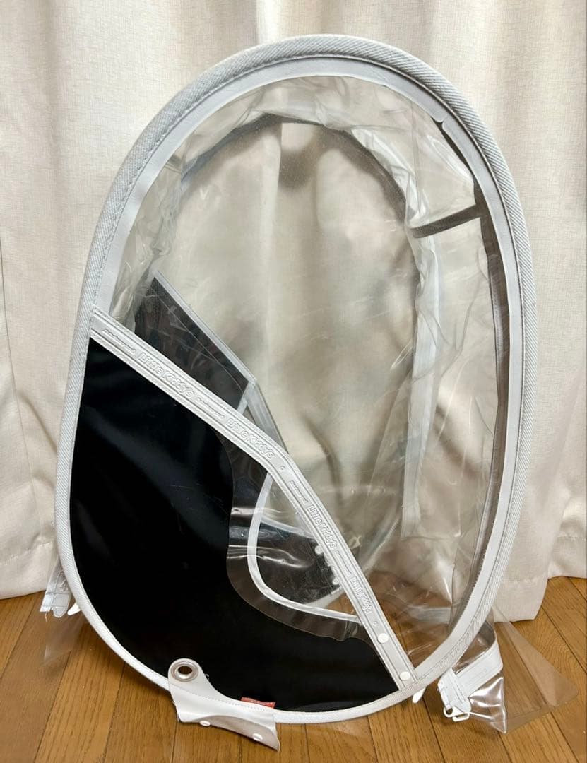 【後ろ】リトルキディーズ（黒）自転車レインカバー