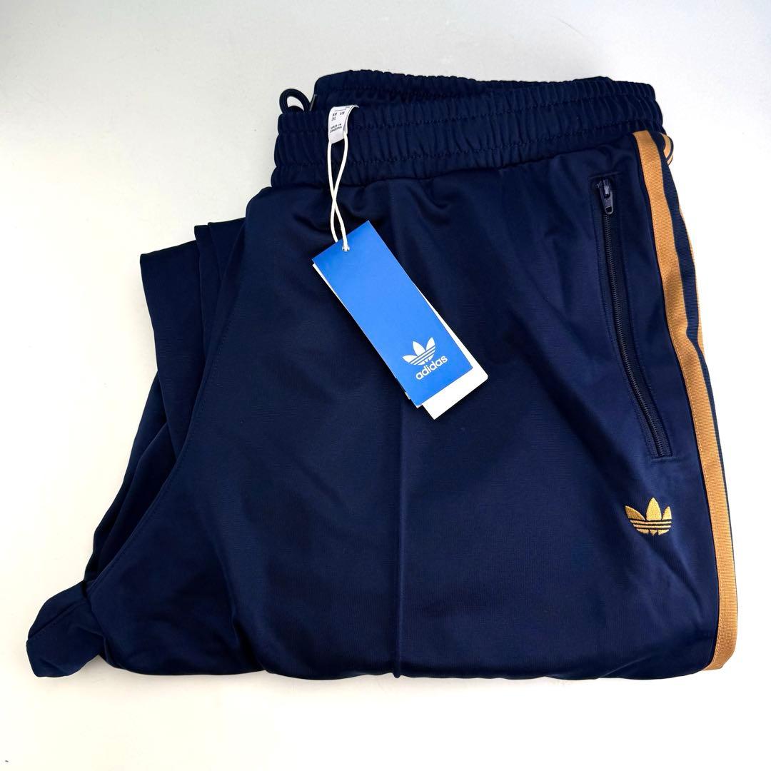 アディダス　オリジナルス　トラックパンツ 3本ライン　ネイビー　ブラウン 2XL