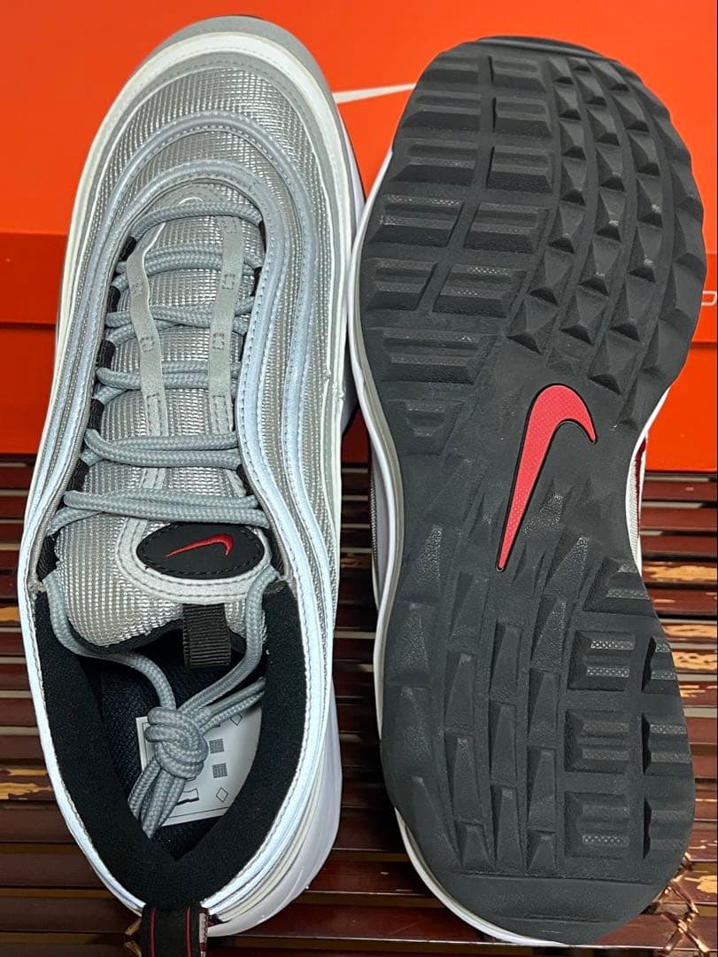 シューズ(男性用) Nike Golf Air Max 97 GOLF Silver Ballet
