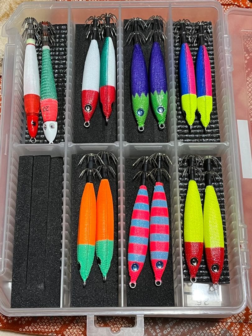エギ・餌木セット 多色 収納ケース付き