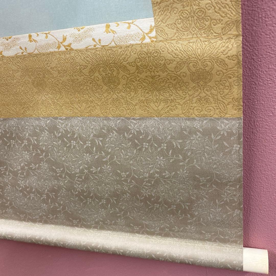 美品 掛け軸 松浦満作 牡丹図 共箱 白牡丹 二重箱 美術年鑑掲載