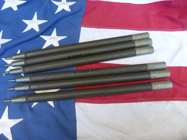 1965” 米軍実物 ナム戦 デッド!　テントポール　6本セット 軍幕 284