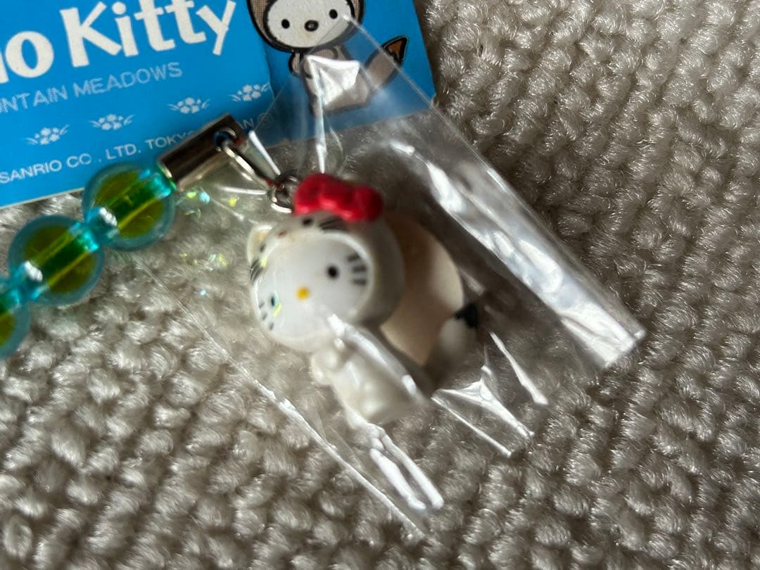 ハローキティ ストラップ リボン付き