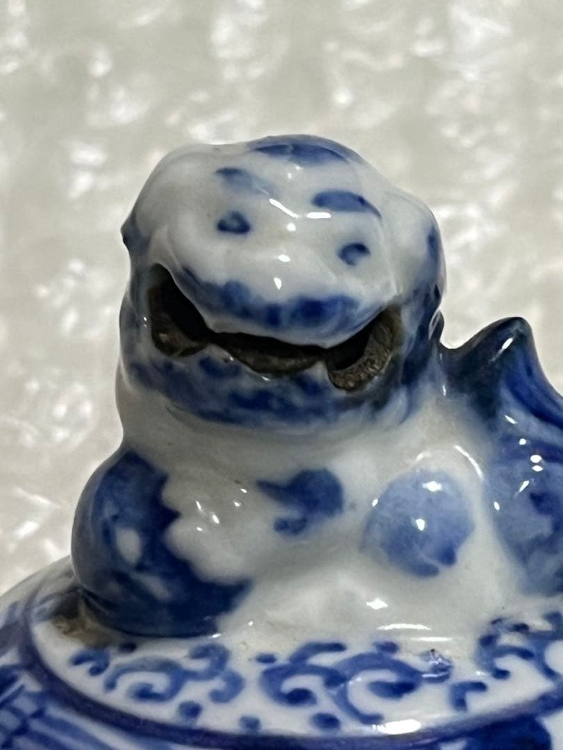 香炉　染付