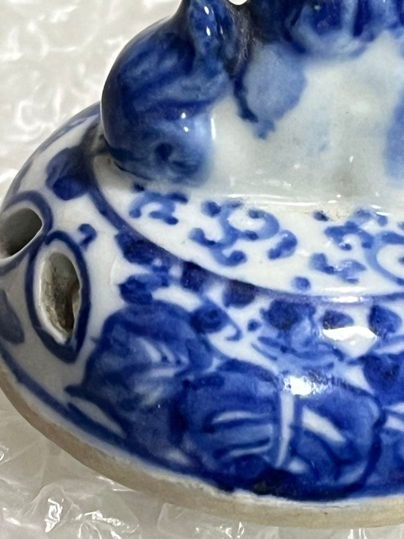 香炉　染付